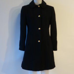 NWD Girls Kids Young Gallery Black Wool Coat 16 *